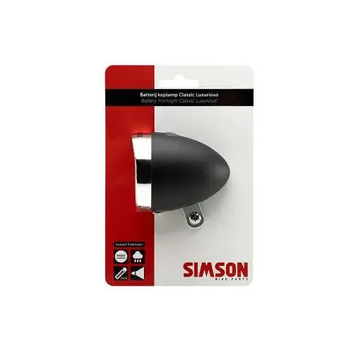 Simson koplamp Classic Luxurious batterij 30 lux z Superprijs