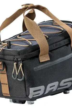 Basil bagagedragertas Miles trunkbag grijs/zwart M Rechtstreeks Van De Fabrikant