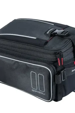 Snelle Levering Basil dragertas Sport design trunkbag zwart MIK 7-