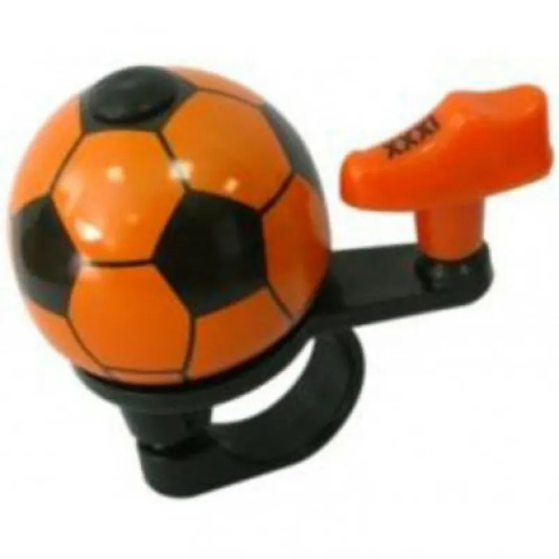 Fietsbel Voetbal - Oranje/Zwart Speciale Aanbieding