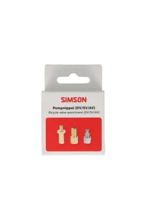 Betaalbaar Simson pompnippel assortiment 3-delig