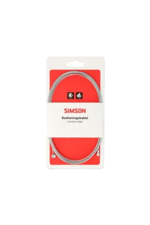 Weekendaanbieding Simson rem binnenkabel rvs 2.35m 2 nippels ton/peer