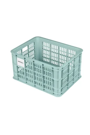 Superprijs Basil fietskrat L silver blue 40L recycled