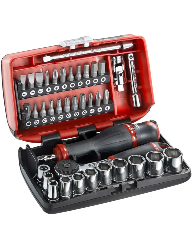 Facom dopsleutel set 1/4 Compact Nano met ratel 38-delig Snelle Levering