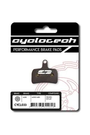 Uitverkoop Cyclotech schijfremblok Prodisc Kevlar Hope Mono Mini
