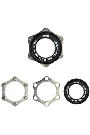 Hete Deal Cyclotech adapter centerlock naar 6 gaats, Thru axle
