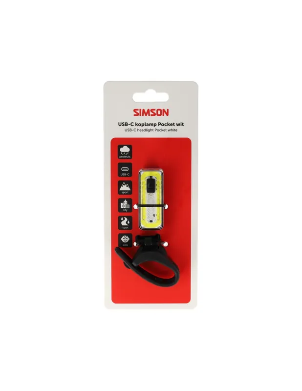 Speciale Aanbieding Simson USB-C LED lamp Pocket wit