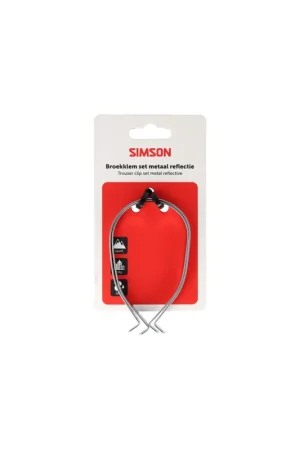 Direct Verzonden Simson broekklemmen metaal met reflectie