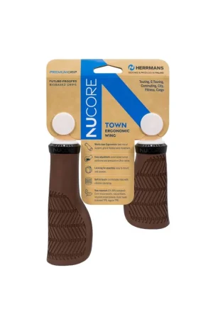 Beste Prijs Herrmans handvatten Nucore Grip town wave 90/130mm bruin
