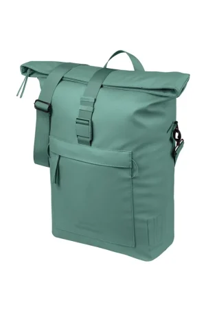 Shop Nu Basil schoudertas Brooklyn MIK Hooks zilver groen 17L