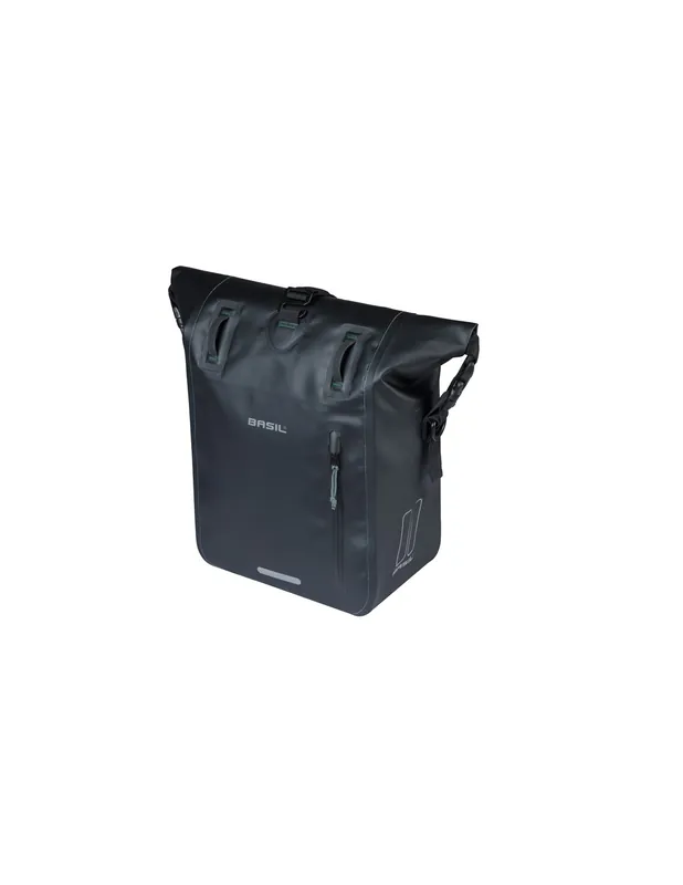 Tijdelijk Beschikbaar Basil fietstas enkel Rivo M MIK Hooks zwart 12-15L