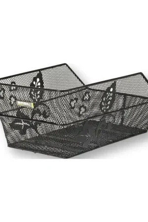 Tijdelijk Beschikbaar Basil mand Cento flower 19L zwart 39x24x20cm
