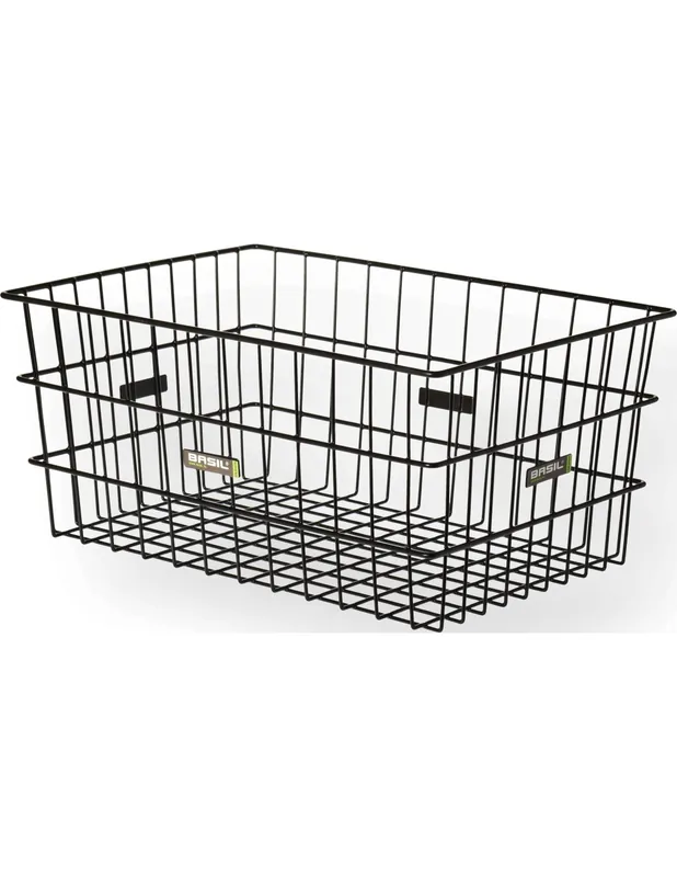 Uitverkoop Basil mand Zembla staal 45L zwart 53x37x23cm