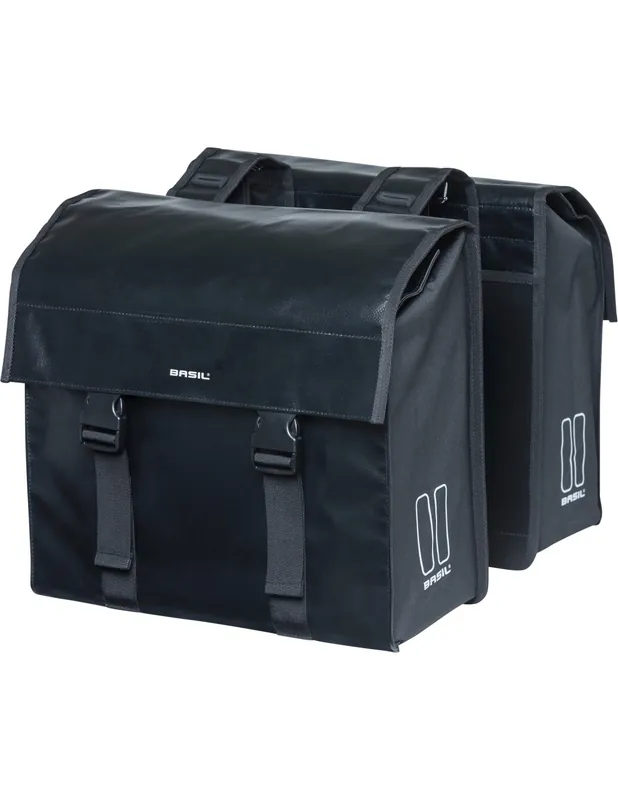 Op = Op Basil fietstas dubbel Urban load zwart 48-53L