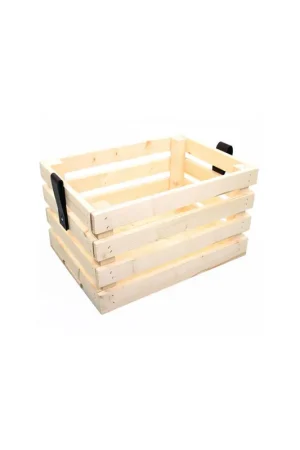 Bestel Nu Fietskrat blank vuren hout 40x29x24cm