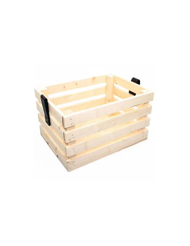 Bestel Nu Fietskrat blank vuren hout 40x29x24cm