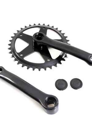 Crankstel 36t 127 zwart Nieuw