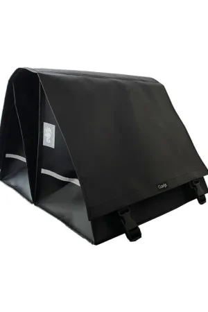 Clarijs fietstas dubbel XXL PVC 70L met uitsparing zwart Alleen Vandaag