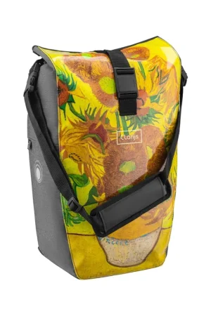 Clarijs fietstas solobag 24L Van Gogh sunflowers Actieprijs