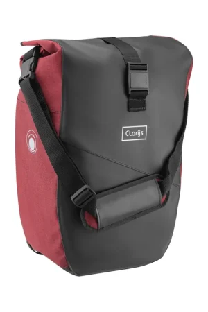 Beperkt Aanbod Clarijs fietstas solobag 24L zwart-rood