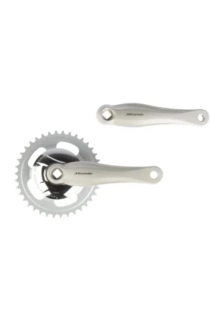 Lage Kosten Miranda crankstel 38t Beta (Gazelle) zilver