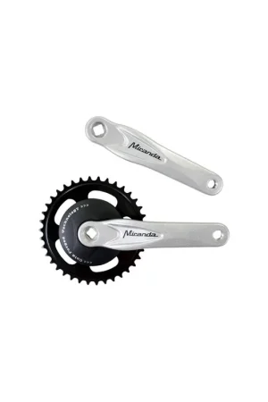 Uitverkoop Miranda crankstel 38t Alfa 1 disc 92mm zilver