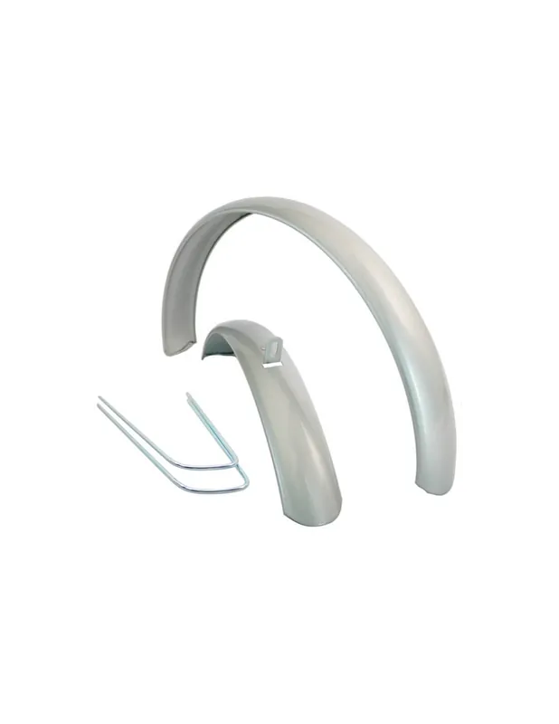 Superprijs Spatbord set 26 universeel zilver