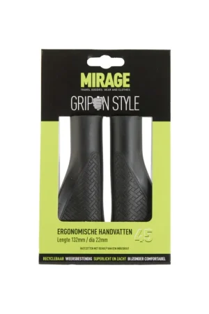 Beperkte Voorraad Mirage handvatten Grips in Style 132mm zwart