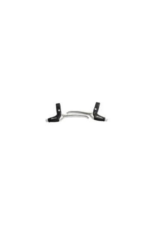 Saccon remgreep set L211 canti/rollerbrake zwart/zilver Weekendaanbieding