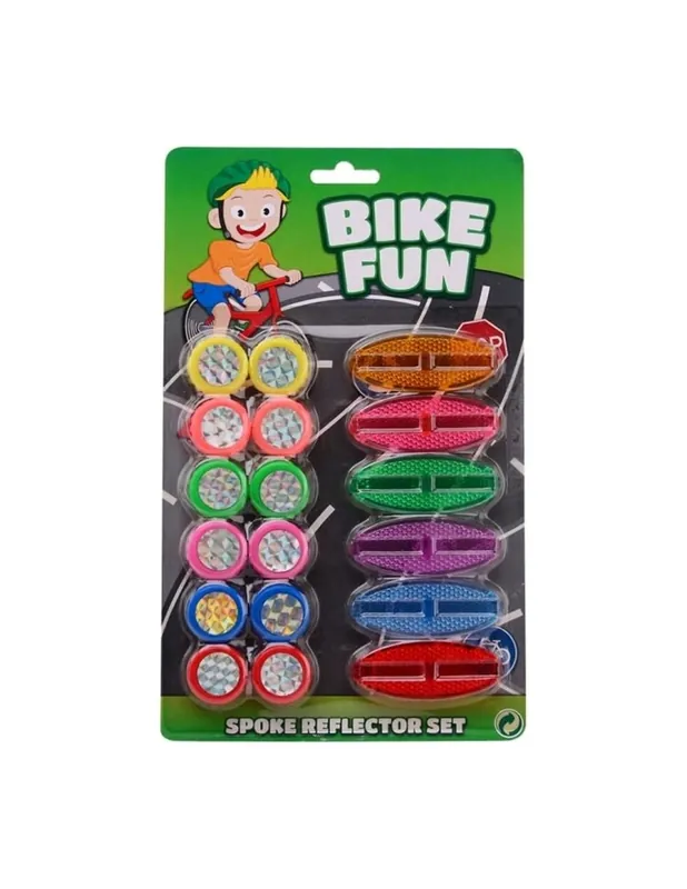 Gecertificeerd Bike Fun spaakreflectoren 18 stuks op kaart