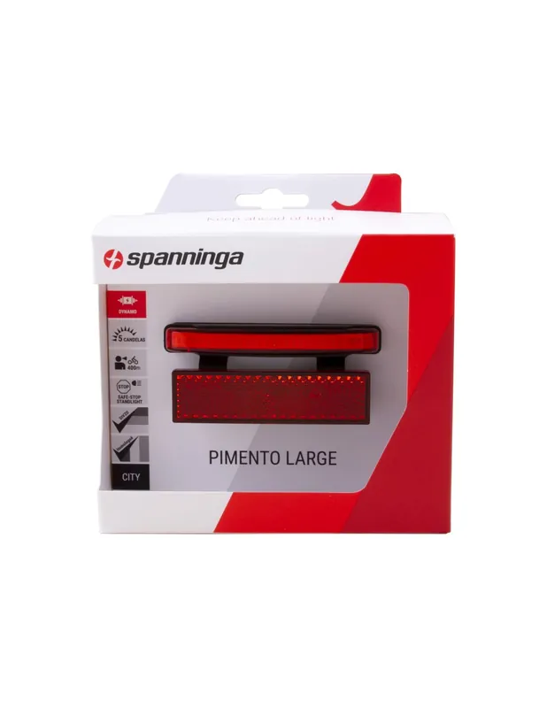 Shop Nu Spanninga achterlicht Pimento Large XDvS dynamo 80mm