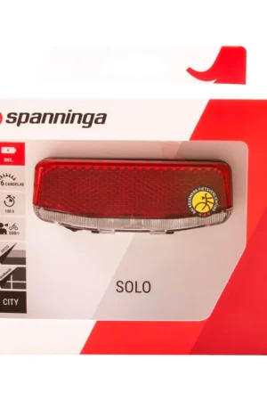 Fabrieksprijs Spanninga achterlicht Solo Xb batterij 50/80mm