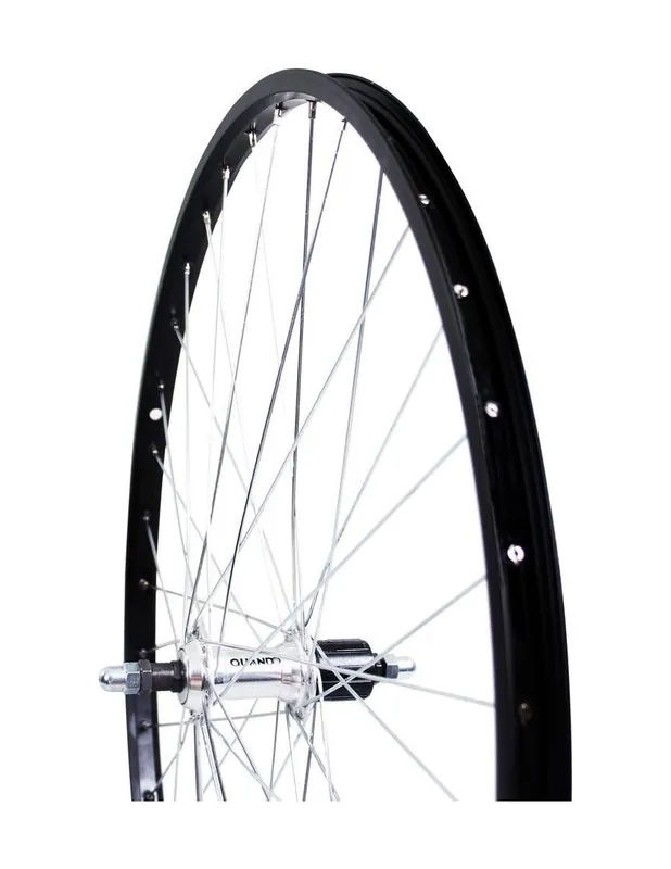Lage Kosten Roland achterwiel 28 vast cass 7v Alu AS26 zwart zink spk