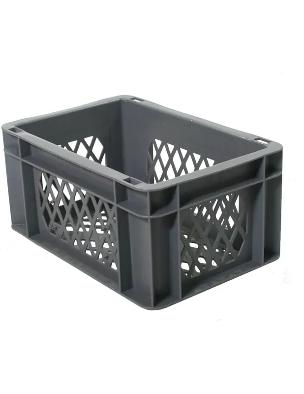 Fietskrat / bagagekrat mini grijs 30x20x14,5cm Flitsaanbieding