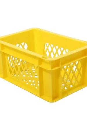 Merkproduct Fietskrat / bagagekrat mini geel 30x20x14,5cm