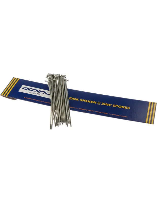 Gereduceerde Prijs Alp spaak 12-300mm zink zilver (18 stuks)