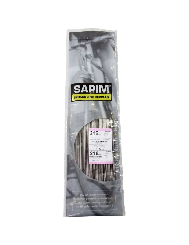 Sapim spaak Leader 14-234 RVS z/nippel (1 stuk) Snelle Levering