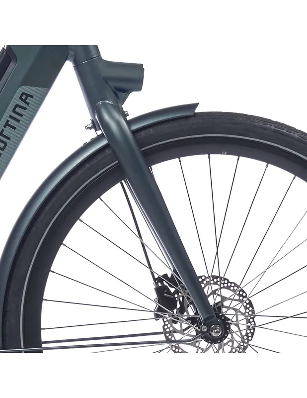 Beste Prijs Cortina voorvork E-Nite dark green matt