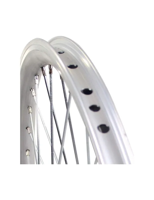 Roland achterwiel 24 x 1.75 remnaaf Alu V-profil zilver Betrouwbaar