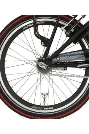 Weekendaanbieding Alpina achterwiel 22 HLQC Yabber zwart zink spk