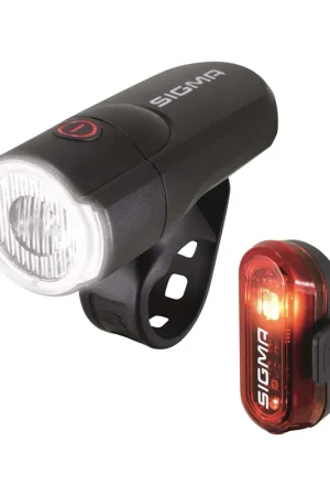 Beste Prijs Sigma verlichtingsset Aura 30 + Curve batterij