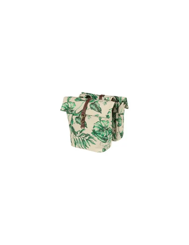Basil fietstas dubbel Ever-Green sandshell beige 28-32L Must-Have