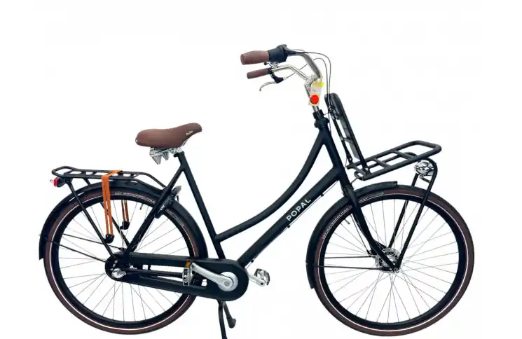 Actieprijs Damesfiets Popal Daily Dutch Prestige N3 28"/59/Mat zwart/S010159001M,28-59