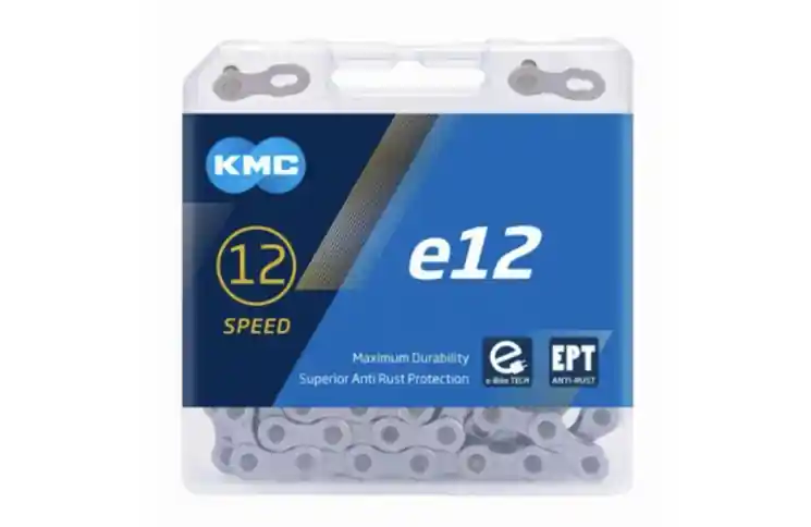 Flitsaanbieding KMC E12 EPT ketting, 1/2x11/128, 130 schakels, 5.2mm pin, 12-speed, anti roest