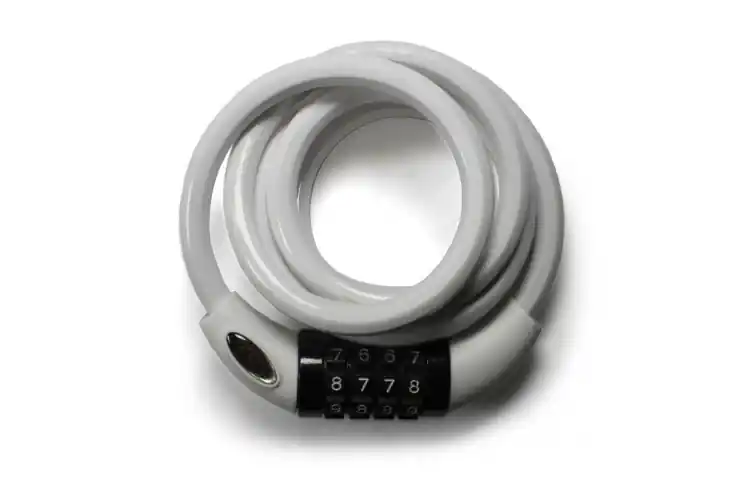 Codeslot Squire Combination Cable Lock & Bracket 1800 mm wit Goedkoop