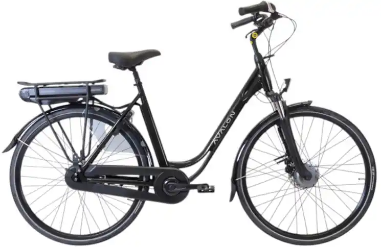 Populair Avalon E-City/Battery 12ah 432wh/49 cm/Mat zwart/F436