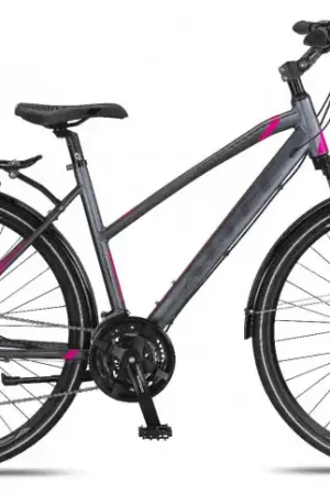 Hoge Kwaliteit Damesfiets Altec Legarda 28"/49 cm/Antraciet-Roze/285060