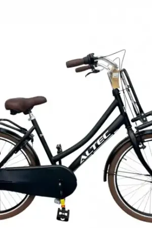 Meisjesfiets Altec Dutch 24"/43 cm/Mat Zwart/24225 Direct Verzonden