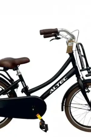 Meisjesfiets Altec Urban 20/32cm/Transportfiets Mat Zwart Bestseller