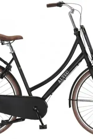Weekendaanbieding Damesfiets Altec Vintage 28"/57cm/Mat-zwart/Transportfiets/N-3